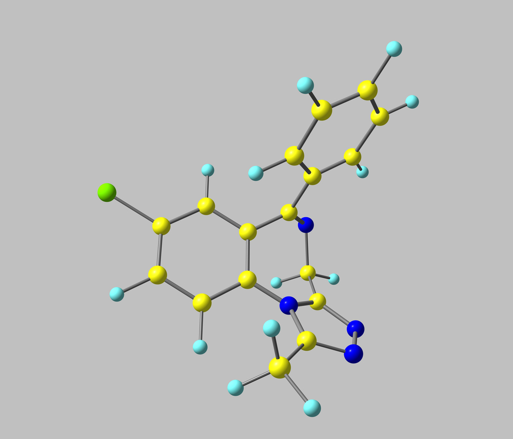 Alprazolam molecule
