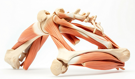 Anatomical model of human muscle structure